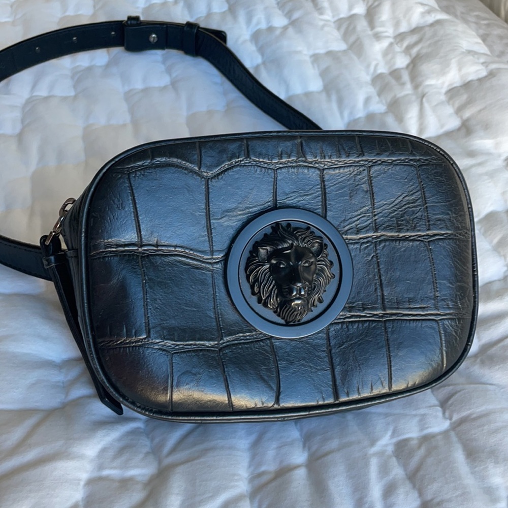 Versace black fanny pack